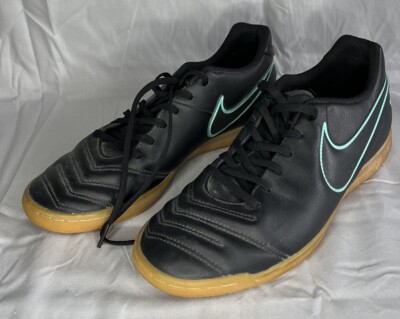 Nike Tiempo X Rio III 819234-004 Black Gum Indoor Soccer Cleats Shoes Mens  s