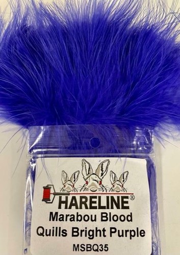HARELINE DUBBIN STRUNG MARABOU. BLOOD QUILLS . FLY TYING, CRAFTS. U PICK COLOR. - Picture 6 of 43