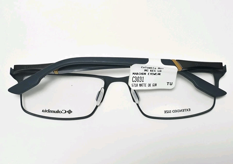 MONTURAS DE GAFAS COLOMBIA C3031 072 GRIS MATE PARA HOMBRE UNISEX BORDE COMPLETO 57-18-145 Foto 2 de 4