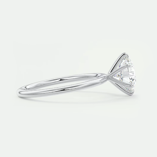 Wedding Ring 14k White Gold 2 Carat Round Cut Certified IGI Lab Grown Diamond - Picture 4 of 11