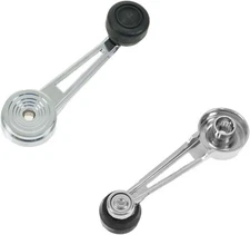 Chrome Inside Interior Window Crank Handle Pair Set NEW for Ford Pickup
