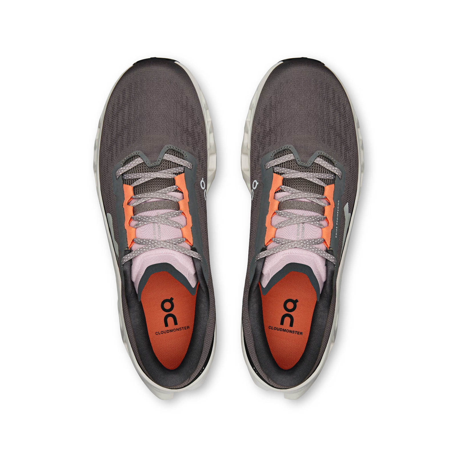 On Running Men's Cloudmonster 3 Running Shoes Eclipse/ Ivory/ Multi image 3