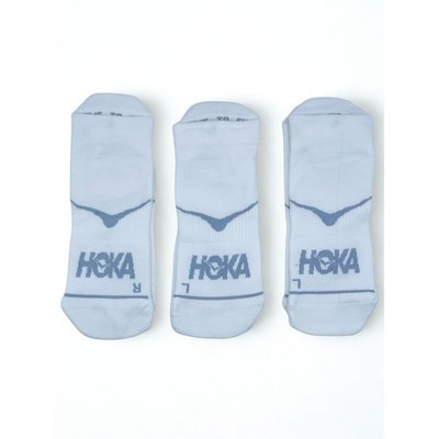 3 Pairs HOKA Time To Fly No Show WHITE Socks  Unisex L , NWOT