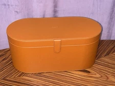 Dyson Airwrap Styler Brown Leather Case ONLY Hard Storage Travel Box
