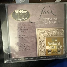 Behr Premium Plus With Stlye- Faux Finishing Techniques (2CD, 2003, Behr)