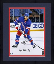 Framed K'Andre Miller Rangers Signed 11x14 Debut Photo w/Happy Mother's Day Insc