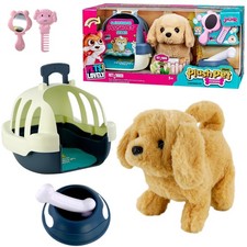 Dog Toy Puppy Plush Pet Carrier Battery Operated Walk Barks With Accessories