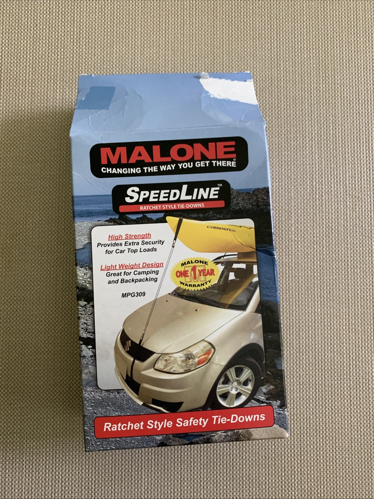 Malone SpeedLine Ratchet Style Tie Downs 2/pk