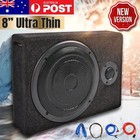 8'' Car Subwoofer Under-Seat Amplifier Speakers Audio Sub Woofer Slim Box Auto