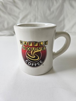 Vintage Waffle House Logo Thick Heavy Ceramic Original Diner Style Coffee Mug