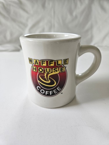 Vintage Waffle House Logo Thick Heavy Ceramic Original Diner Style Coffee Mug