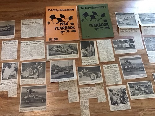 Vintage Tri City Speedway Raceway Yearbooks Programs 1966 & 1967 Dempseytown PA