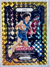 2024 WNBA 🏆 GOLD Prizm Monopoly NATISHA HIEDEMAN #62 SP 44/49 🔥