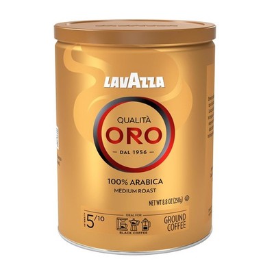 Lavazza Qualità Oro Ground Coffee, Medium Roast, 100% 8.82 Ounce (Pack of 4) 