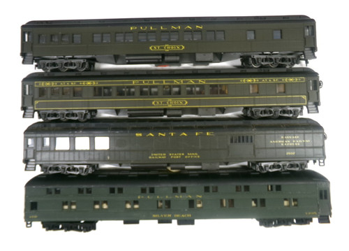 HO Rivarossi Santa Fe (4) Wagen Personen Set (Lot 9204) | Zustand: Used