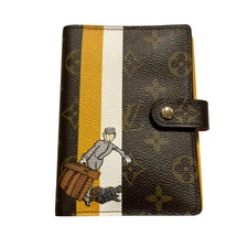 Louis Vuitton Groom Pageboy Agenda PM Day Planner Cover Jaune R20019 Auth