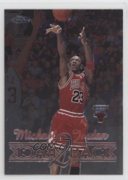 1998-99 Topps Chrome Back 2 Back Michael Jordan #B1 HOF g9u