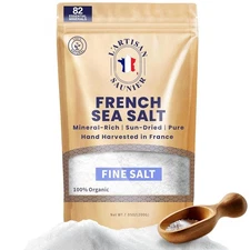 French Celtic Salt Organic Coarse - Grey Coarse Sea Salt, (7 oz)