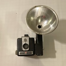 Vintage Kodak Brownie Hawkeye Camera Flash Model With Flash Holder