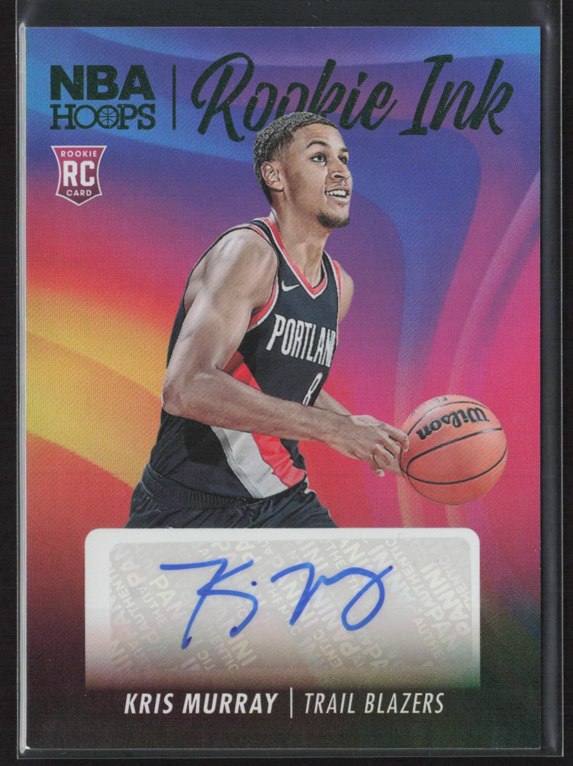 2023-24 Hoops #RI-MUR Kris Murray Rookie Ink Auto RC
