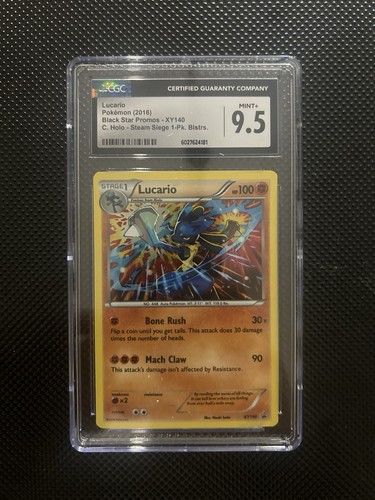 Lucario graded SGC 9.5 for sale on eBay