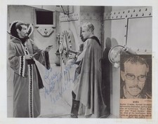 Buster Crabbe Flash Gordon set still sci fi 1930s - Original Hand Signed Photo