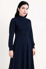 SALE!!! Alfani, Mock Neck, Long Sleeve, A-Line, Black Dress, Size Petite Small
