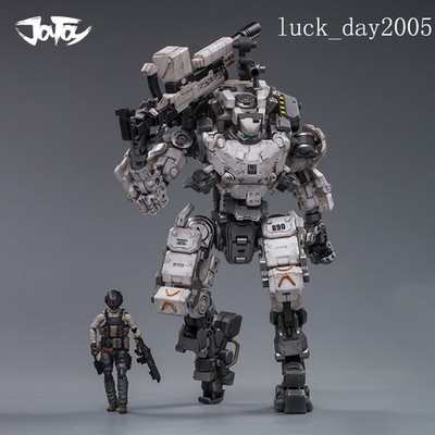 JOYTOY 51921013 Steel Bone Armour White 9'' Robot & Pilot 1/25 Action Figure RARE