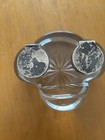 Antique Crystal Glass Double Inkwell & Fountain Pen Holder — photo 2