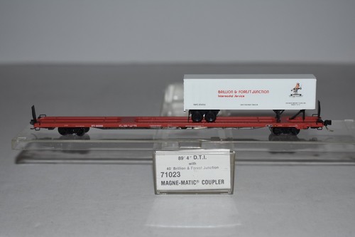 Escala N MTL 71023 Detroit Toledo e Ironton 89' plana con remolques C58560 | Condition: Used