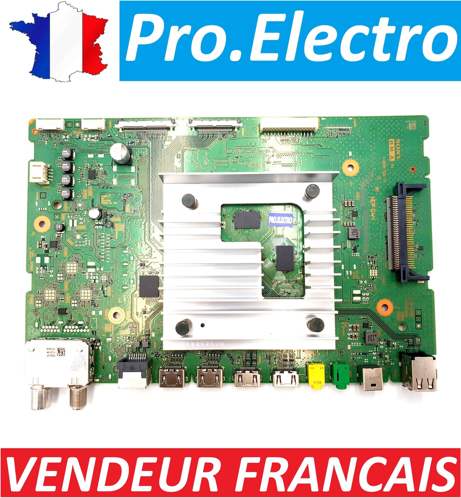 Carte mère TV Sony KD-50X85J 1-009-724-11 avec traitement d'image 4K HDR
