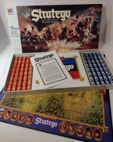 Vintage Stratego Board Game Complete Milton Bradley 1986 Excellent Condition