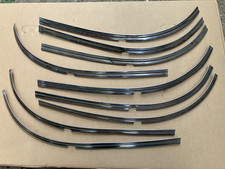 1955-57 Chevy Belair Nomad Lower Windshield Trim Stainless Parts Lot 11 Pcs 1955-57 Chevy Belair Nomad Lower Windshield Trim Stainless Parts Lot 11 Pcs
