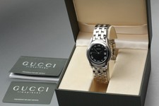 [ Almost MINT in BOX] GUCCI 5500M Black Dial 35mm Men's Quartz Watch From JAPAN