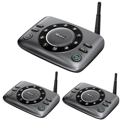10-Channel FM Wireless Two-way Intercoms Home Offices Room to Room Communication