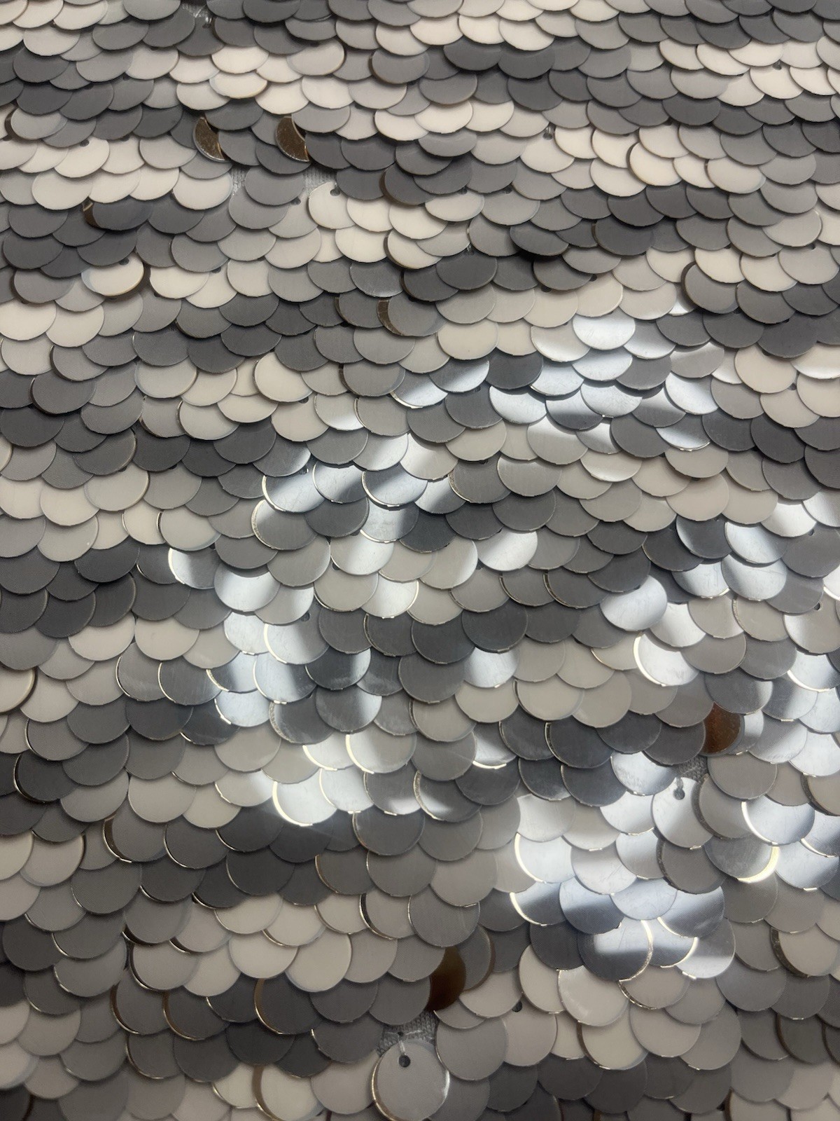 Express Women's Solid Gray Sequin Sweater Long Sl… - image 3