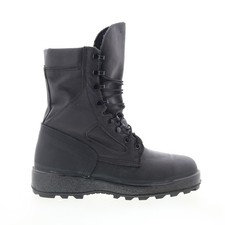 McRae Packed Navy Steel Toe Made In USA 9052 Mens Black Extra Wide Boots