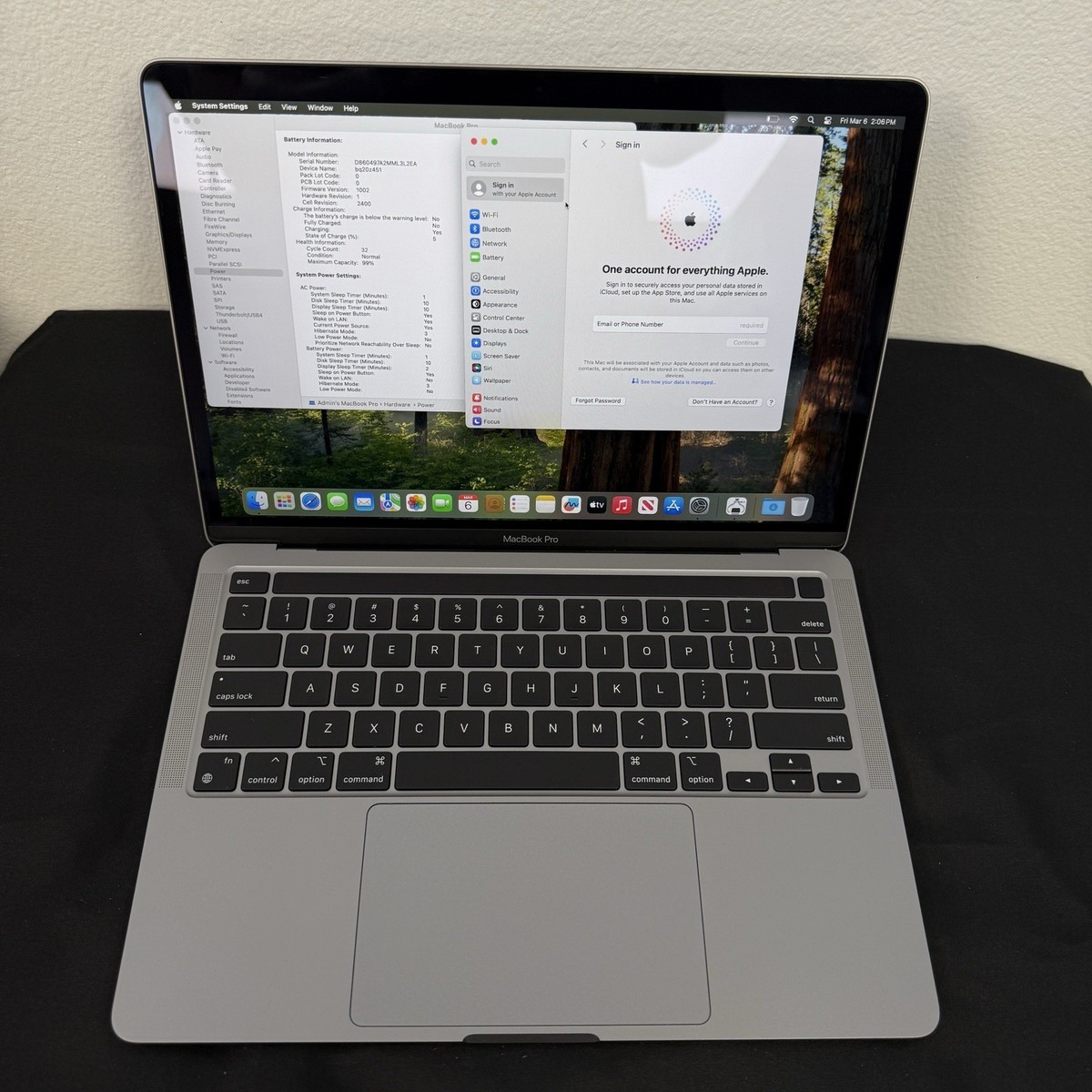 Apple MacBook Pro 13 inch M1 2020 A2338 8GB 512GB 32 Cycles 99
