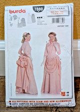 Burda Sewing Pattern 7880 Victorian Bustle Dr...