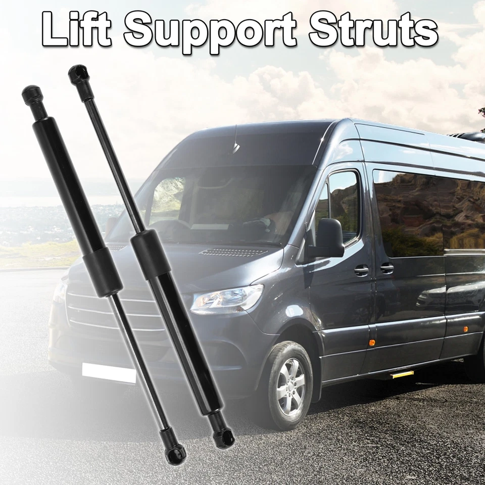 Actualización 2 piezas soportes de elevación del capó delantero puntales para Freightliner Sprinter 2019-2021 Foto 2 de 4