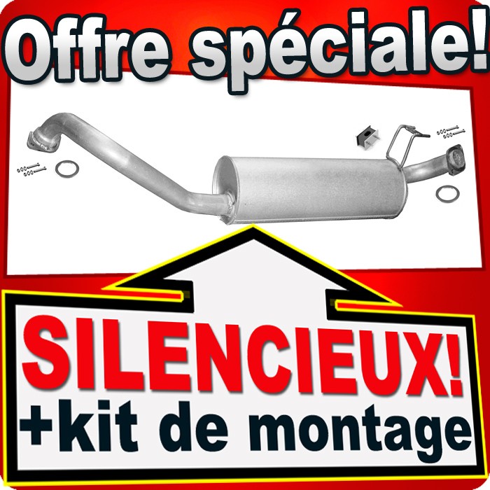 Silencieux intermédiaire pour Toyota Land Cruiser 80 4.2 en acier renforcé premium