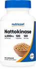 Nutricost Nattokinase (4,000 FU) 120 Capsules - Vegan-Friendly, GMO-Free