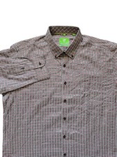 Forsyth Of Canada Button-Up Shirt Men's XL Multi Houndstooth Non-Iron Collared