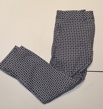 VINTAGE- COUNTERPARTS Women  s Size 10 Geometric Print Pants Zip Hook Fasten EUC