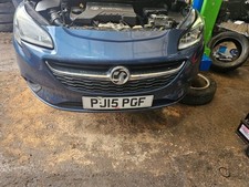 2015 - 2019 Vauxhall Corsa MK4 E 3 Door - Front Bumper In Blue Z22W Some Marks