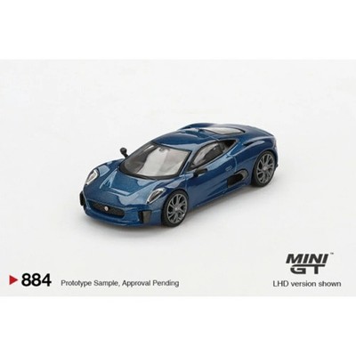 Jaguar C-X75 blau (LHD) 1:64 Mini GT Modellauto (MGT00884-L)