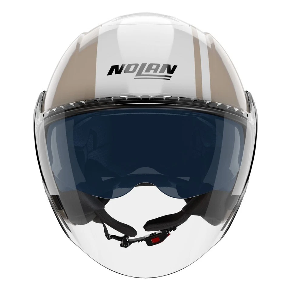 Jet Helmet Nolan N20-2 VISOR DOLCE VITA 350 Sabbia / Bianco - Image 3 of 4