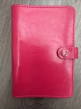 Filofax The Original Personal Leather Organiser - Fuchsia pink Used Inserts