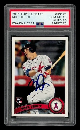 Update Mike Trout 2011 Topps Update Mike Trout #US175 Auto