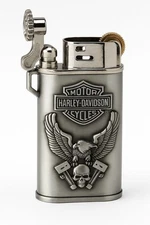 Harley Style Gas Lighter Skull Eagle Design Refillable Metal Windproof New Gift